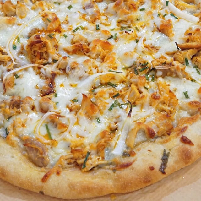 Buffalo Chicken Pizza.