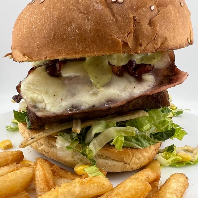 X-Galinha Burger.
