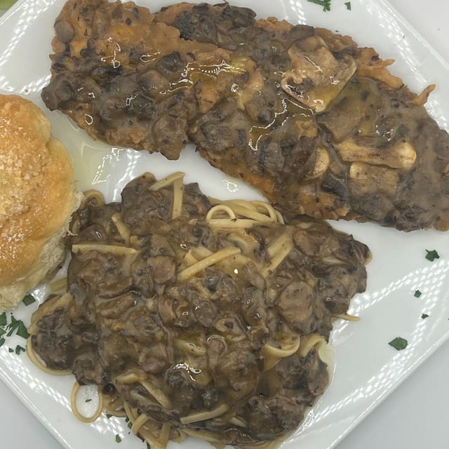 Chicken Marsala Pasta.