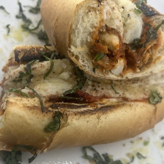 Chicken Parmigiana Sub.